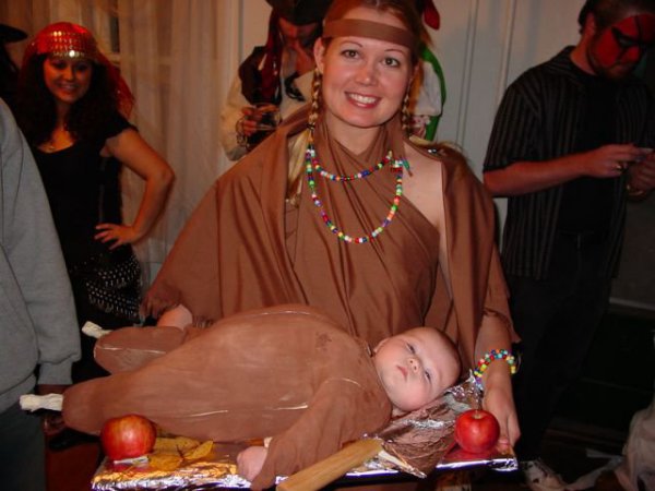 Thanksgiving baby on a platter Thanksgiving baby on a platter
